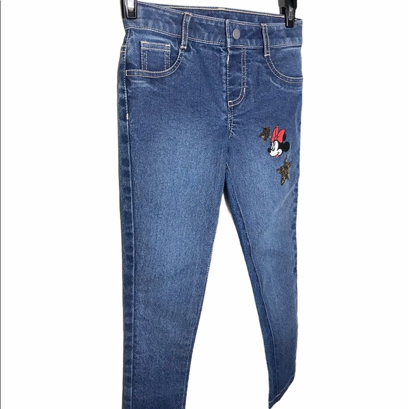 NEW Disney's Kids Minnie Mouse Sequin Jeans Blue Small - Picture 4 of 7